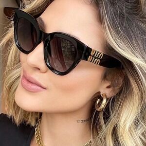 New! MIU MIU Sunglasses SMU01Y 1AB-5D1, Authentic